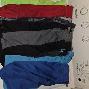 Kids Multi-Color Athletic Shorts Set (Set Of 7)
